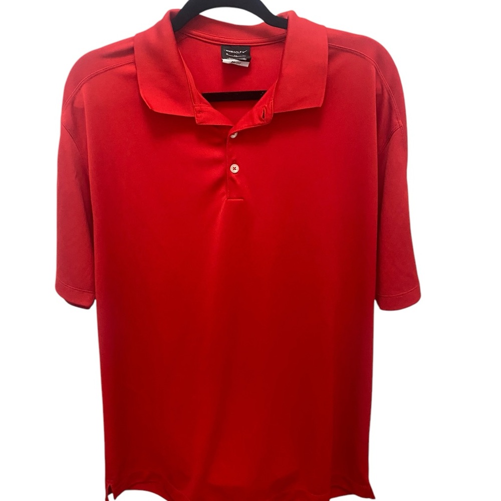 Nike DRI-FIT Red Polo Shirt